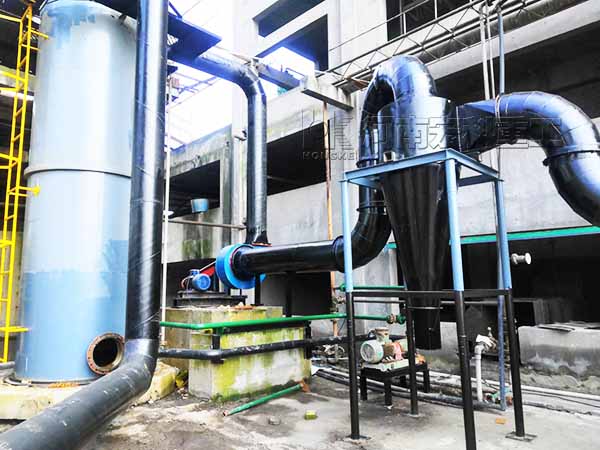 發(fā)往湖北1.2&times;10米的化工污泥烘干機現場